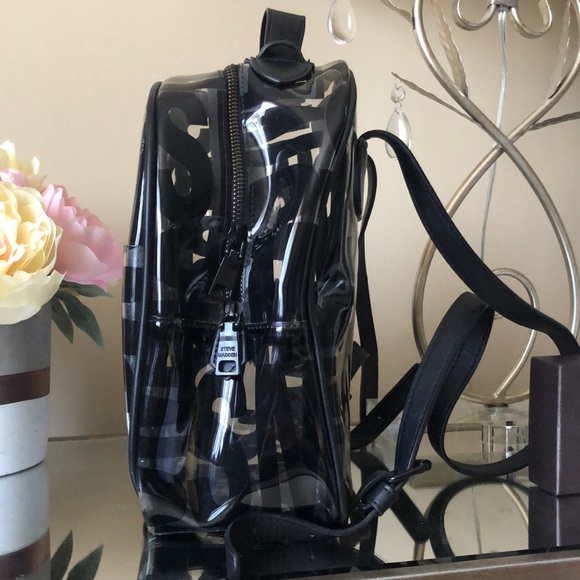STEVE MADDEN See though Black Backpack - Picture 2 of 8